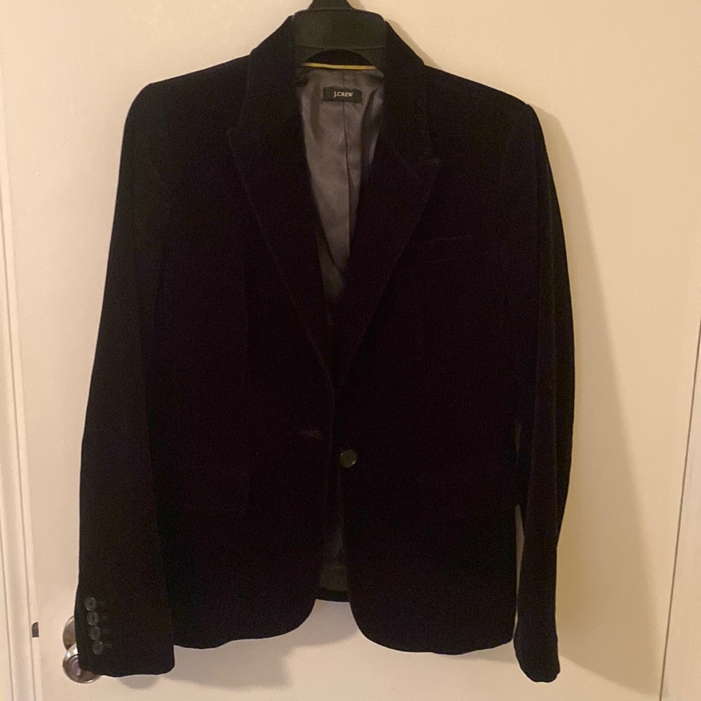 Black Velvet J. Crew Blazer
